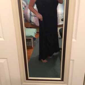 Navy Brooke Shields dress